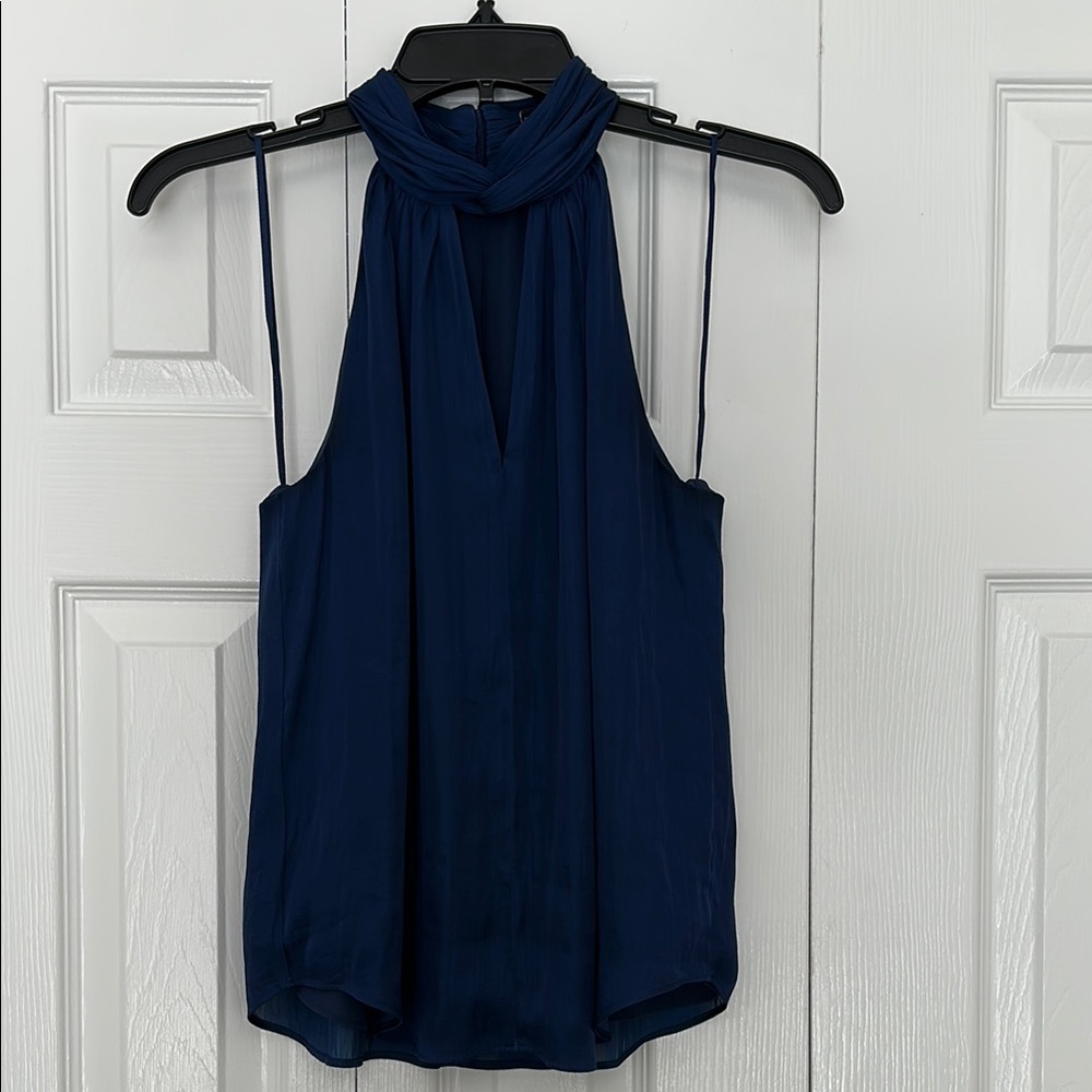 Banana Republic Blue Halter Blouse